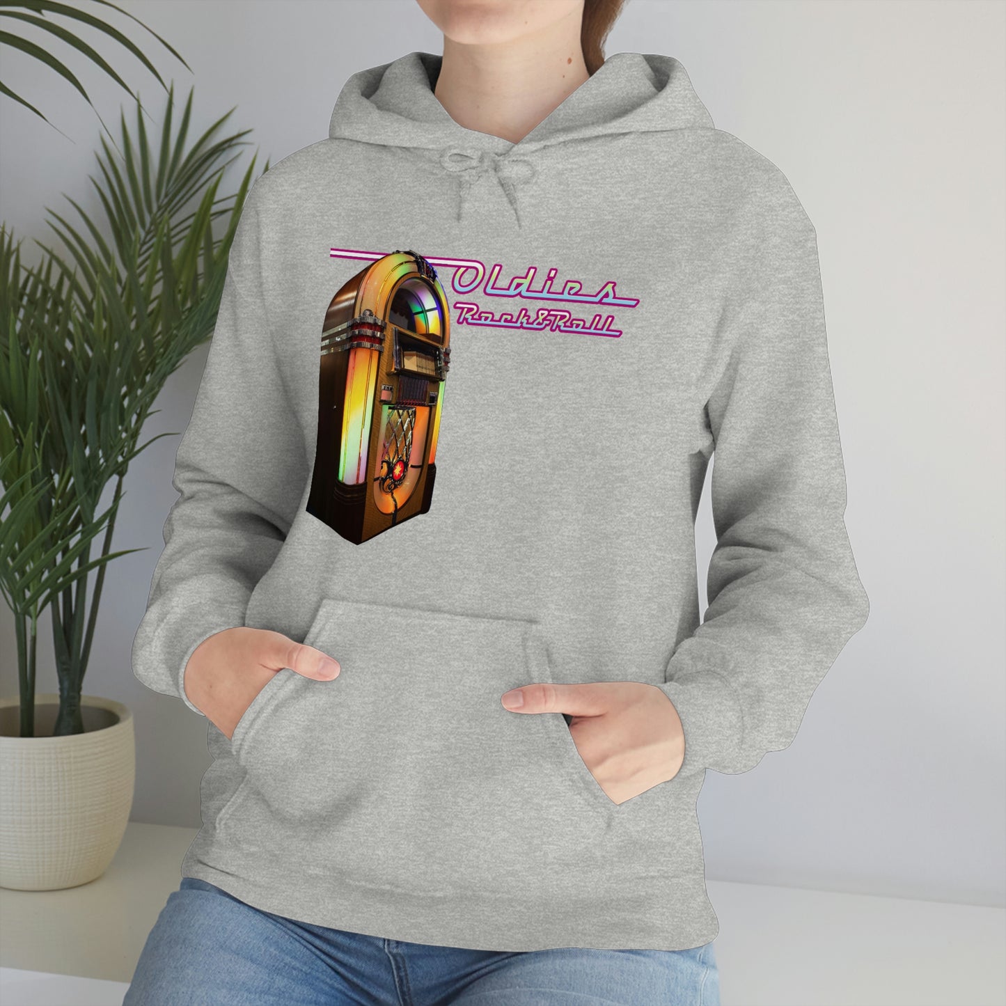 "Oldies Rock and Roll" Unisex Heavy Blend™ Hooded Sweatshirt