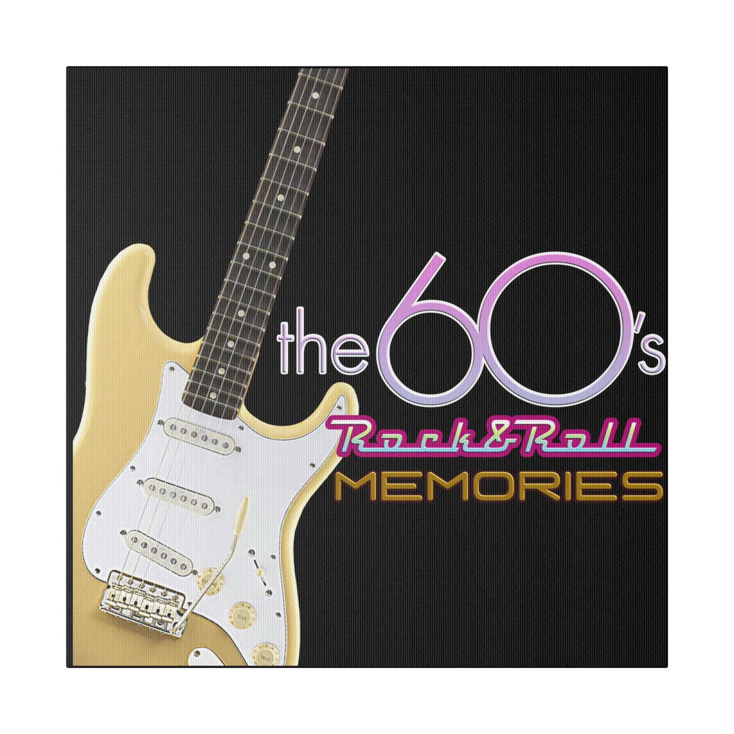 60's Rock and Roll Memories Graphic on Canvas