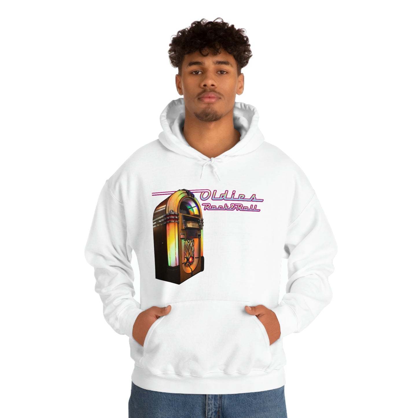 "Oldies Rock and Roll" Unisex Heavy Blend™ Hooded Sweatshirt